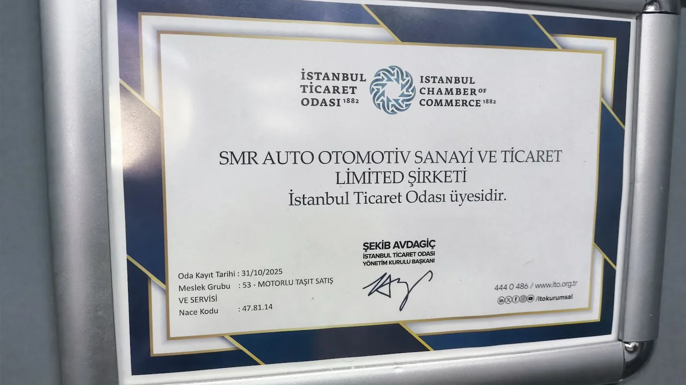 İstanbul Ticaret Odası Faaliyet Belgesi
