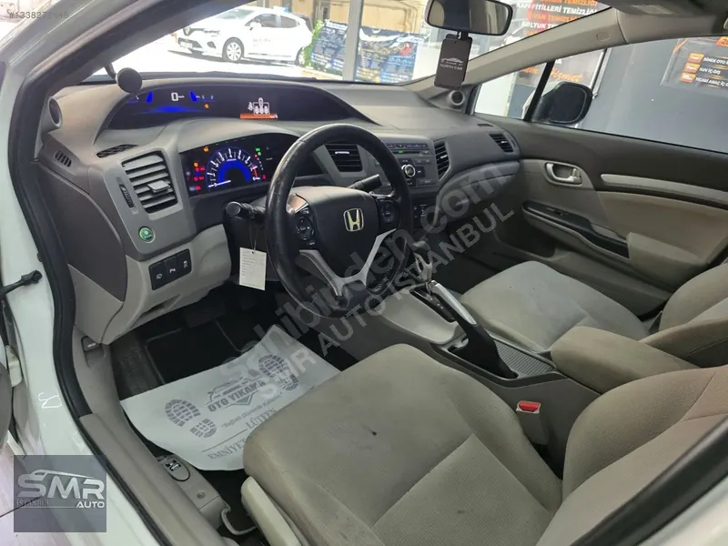 2012 Model Otomatik Benzinli Honda Civic 1.6i Eco Elegance - SMR Auto İstanbul